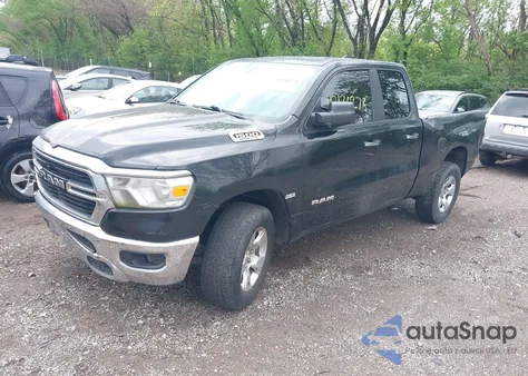 2020 Ram 1500 Big Horn 4X4 6'4 Box из США, поврежденный, VIN 1C6SRFBT4LN343126